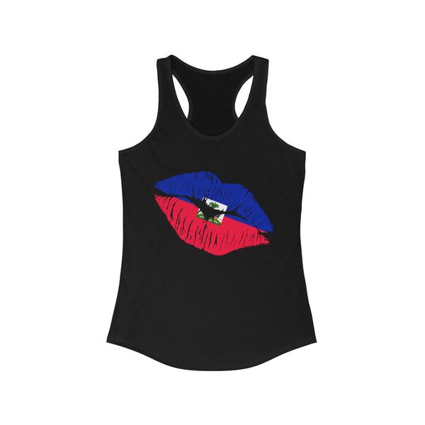 Haiti Lip Service -  Women's Slim Fit Racerback Tank - Tank Top - Cocoalime Apparel 