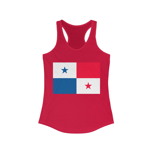 Panama Flag -  Women's Slim Fit Racerback Tank - Tank Top - Cocoalime Apparel 