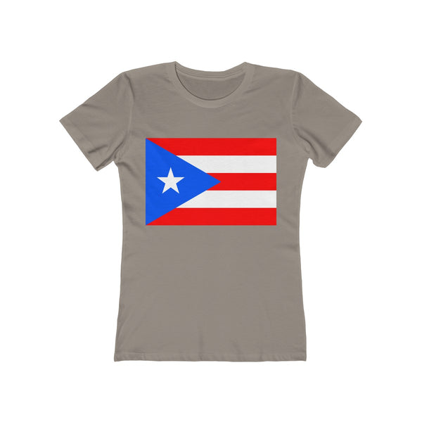 Puerto Rico Flag - Women's Slim Fit Tee - T-Shirt - Cocoalime Apparel 