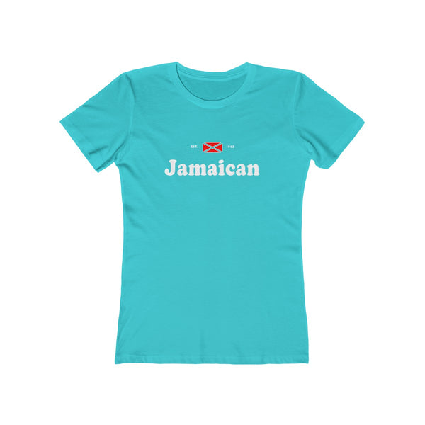 Jamaican - Women's Slim Fit Tee - CocoaLime