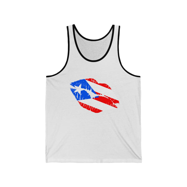 Puerto Rico Lip Service - Unisex Jersey Tank - Tank Top - Cocoalime Apparel 