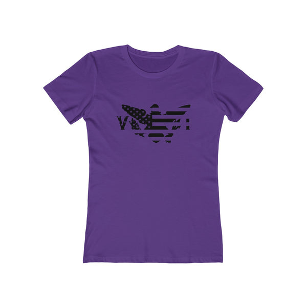 US x VI - Black - Women's Slim Fit Tee - CocoaLime