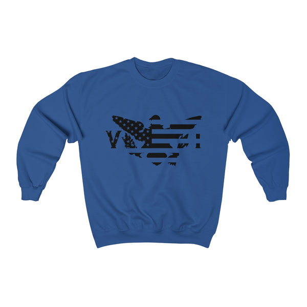 US x VI - Black - Unisex Heavy Blend™ Crewneck Sweatshirt - CocoaLime