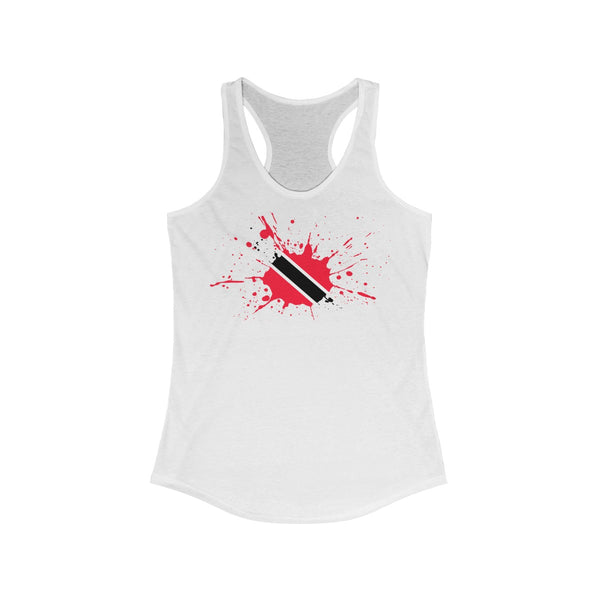 Trinidad & Tobago Paint -  Women's Slim Fit Racerback Tank - CocoaLime