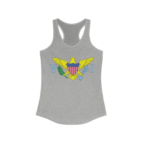 USVI Flag - Women's Slim Fit Racerback Tank