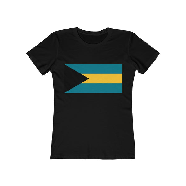 Bahamas Flag - Women's Slim Fit Tee - T-Shirt - Cocoalime Apparel 