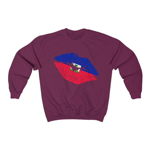 Haiti Lip Service - Unisex Heavy Blend™ Crewneck Sweatshirt - Sweatshirt - Cocoalime Apparel 