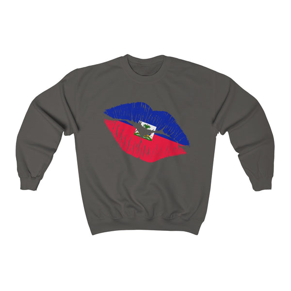 Haiti Lip Service - Unisex Heavy Blend™ Crewneck Sweatshirt - Sweatshirt - Cocoalime Apparel 