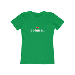 Johnian - Women's Slim Fit Tee - CocoaLime