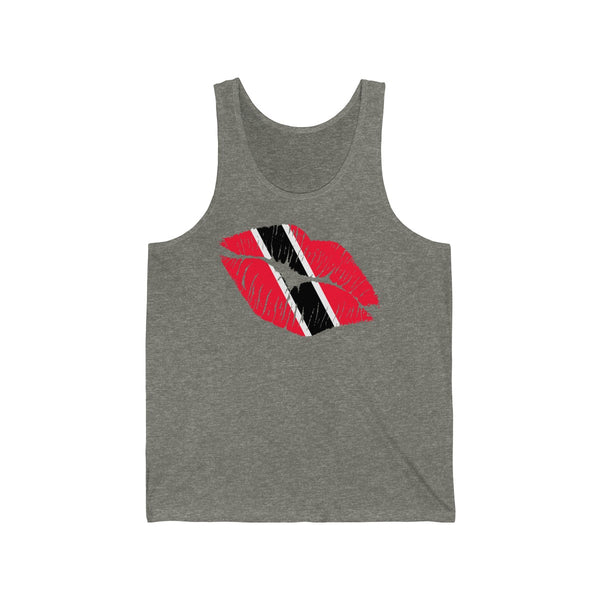 Trinidad & Tobago Lip Service - Unisex Jersey Tank - CocoaLime