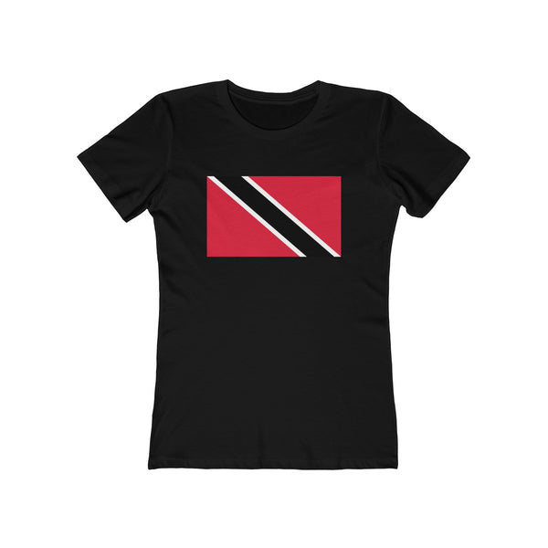 Trinidad & Tobago Flag - Women's Slim Fit Tee - T-Shirt - Cocoalime Apparel 