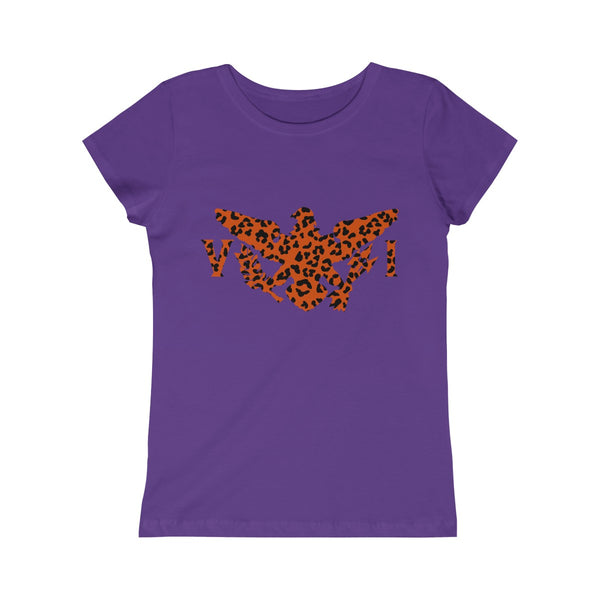 USVI Leopard - Girls Princess Tee - CocoaLime