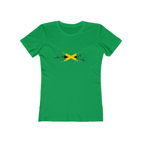 Jamaican Paint - Women's Slim Fit Tee - CocoaLime