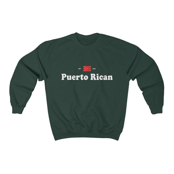 Puerto Rican - Unisex Heavy Blend™ Crewneck Sweatshirt - Sweatshirt - Cocoalime Apparel 