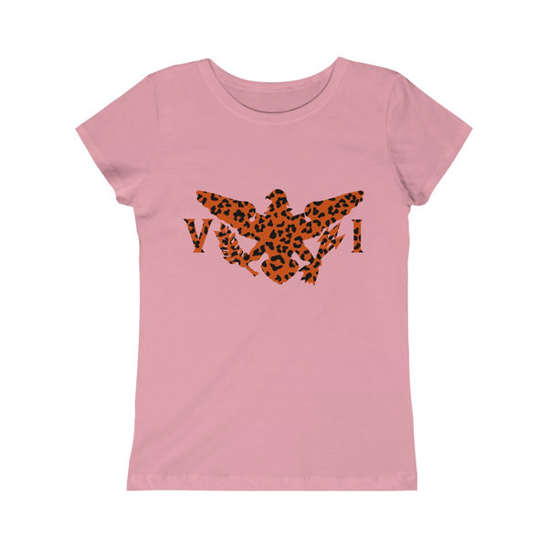 USVI Leopard - Girls Princess Tee - CocoaLime