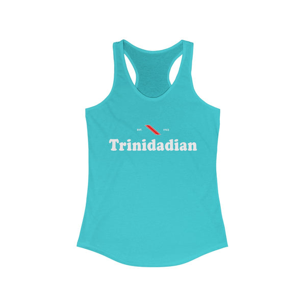 Trinidadian -  Women's Slim Fit Racerback Tank - Tank Top - Cocoalime Apparel 