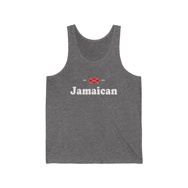 Jamaican - Unisex Jersey Tank - CocoaLime