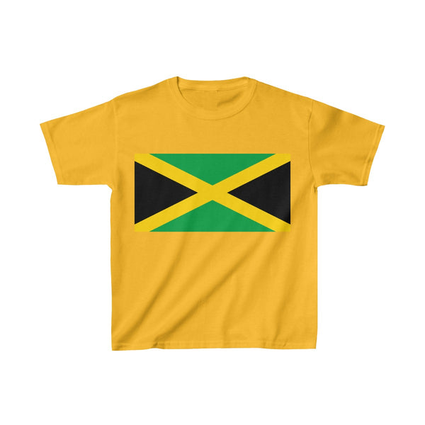 Jamaican Flag - Kids Heavy Cotton™ Tee - CocoaLime