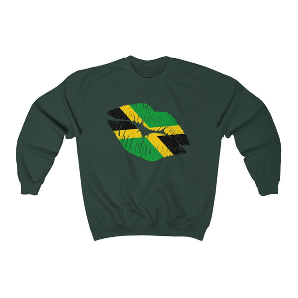 Jamaican Lip Service  - Unisex Heavy Blend™ Crewneck Sweatshirt - CocoaLime