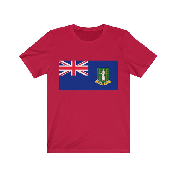 BVI Flag - Unisex Jersey Short Sleeve Tee - CocoaLime