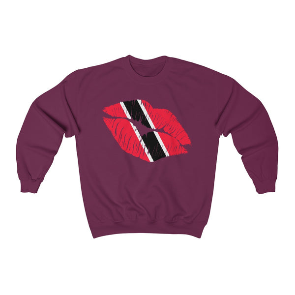 Trinidad & Tobago Lip Service - Unisex Heavy Blend™ Crewneck Sweatshirt - CocoaLime