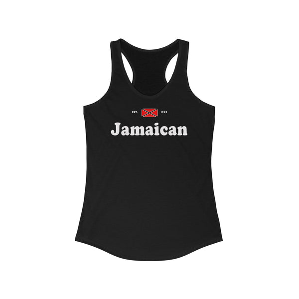 Jamaican  - Women's Slim Fit Racerback Tank - CocoaLime