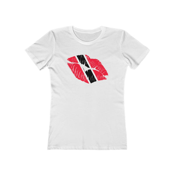 Trinidad & Tobago Lip Service - Women's Slim Fit Tee - CocoaLime