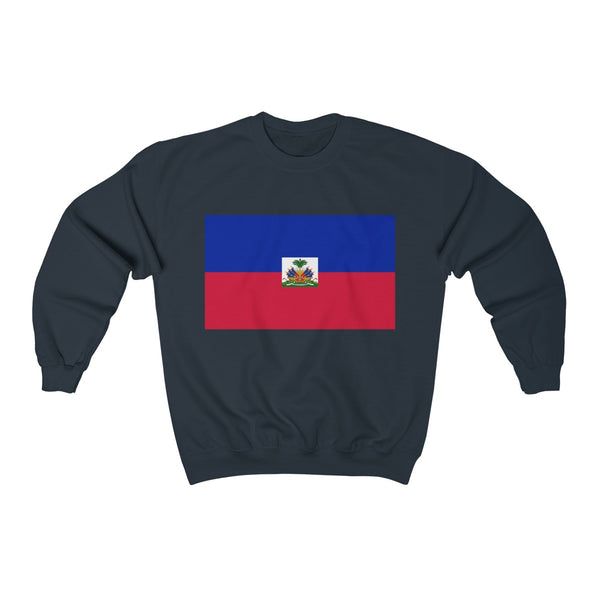 Haiti Flag - Unisex Heavy Blend™ Crewneck Sweatshirt - Sweatshirt - Cocoalime Apparel 