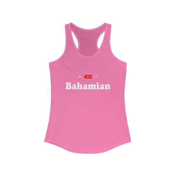 Bahamian -  Women's Slim Fit Racerback Tank - Tank Top - Cocoalime Apparel 