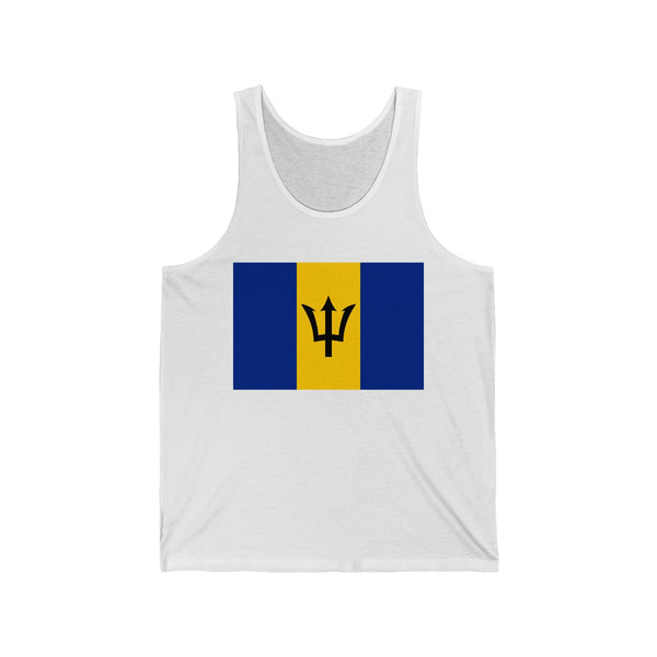 Barbados Flag - Unisex Jersey Tank - Tank Top - Cocoalime Apparel 
