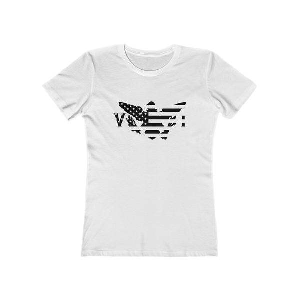 US x VI - Black - Women's Slim Fit Tee - CocoaLime