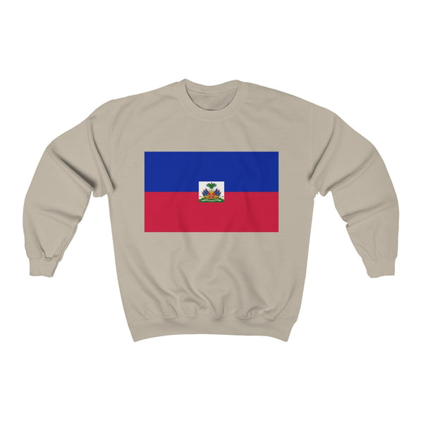 Haiti Flag - Unisex Heavy Blend™ Crewneck Sweatshirt - Sweatshirt - Cocoalime Apparel 