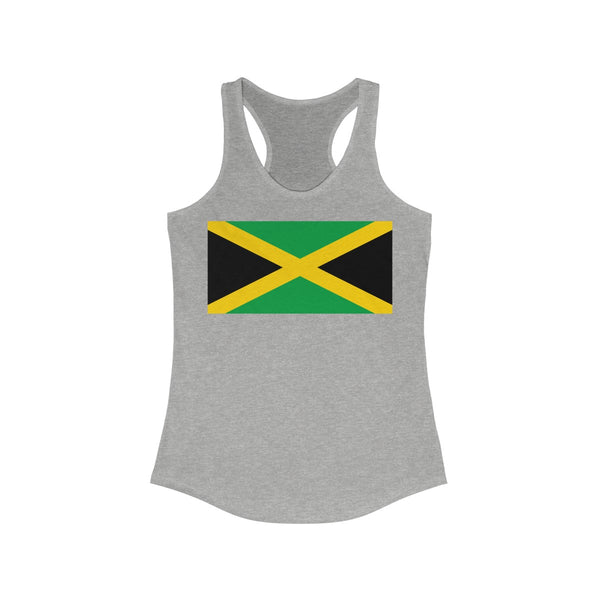 Jamaican Flag -  Women's Slim Fit Racerback Tank - CocoaLime