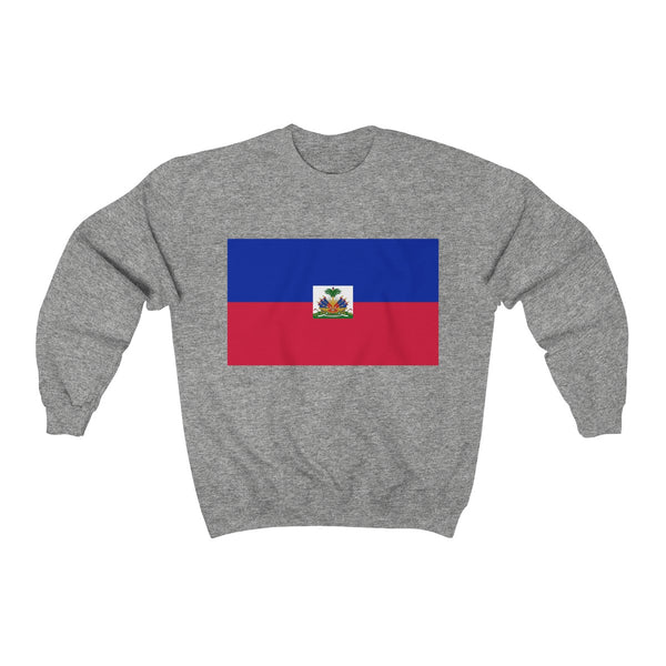 Haiti Flag - Unisex Heavy Blend™ Crewneck Sweatshirt - Sweatshirt - Cocoalime Apparel 