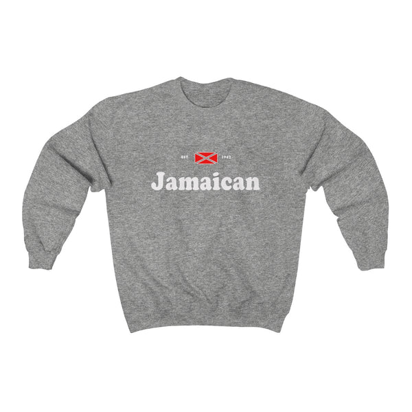 Jamaican - Unisex Heavy Blend™ Crewneck Sweatshirt - CocoaLime