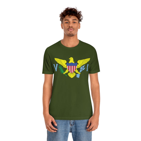 USVI Flag - Unisex Jersey Short Sleeve Tee