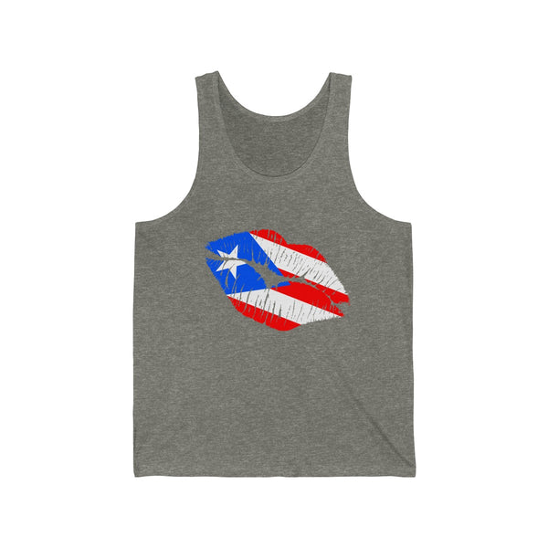 Puerto Rico Lip Service - Unisex Jersey Tank - Tank Top - Cocoalime Apparel 