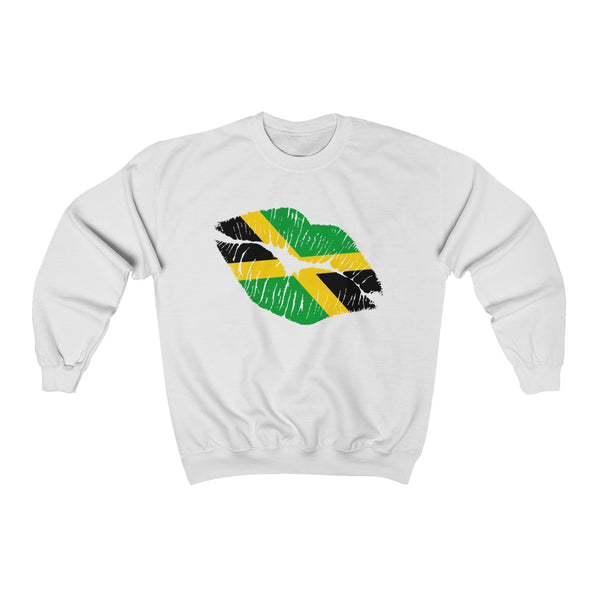 Jamaican Lip Service  - Unisex Heavy Blend™ Crewneck Sweatshirt - CocoaLime