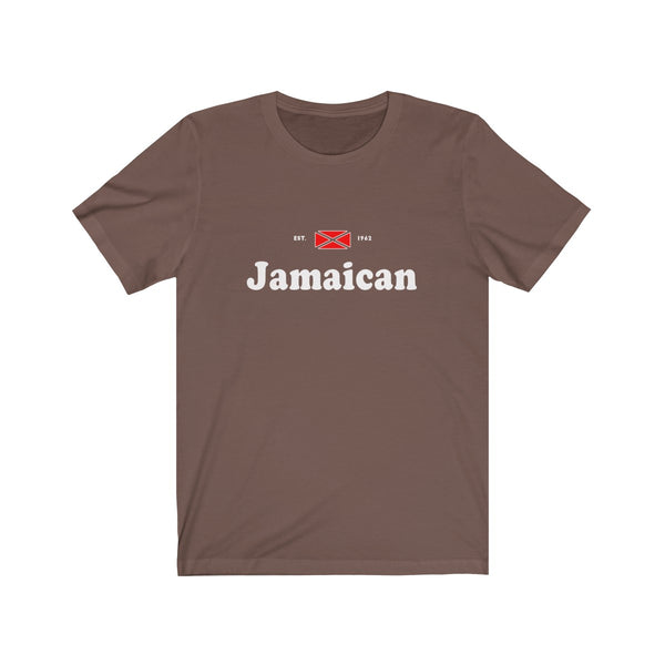 Jamaican - Unisex Jersey Short Sleeve Tee - CocoaLime