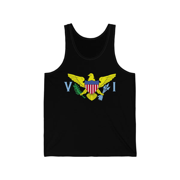 USVI Flag - Unisex Jersey Tank - CocoaLime