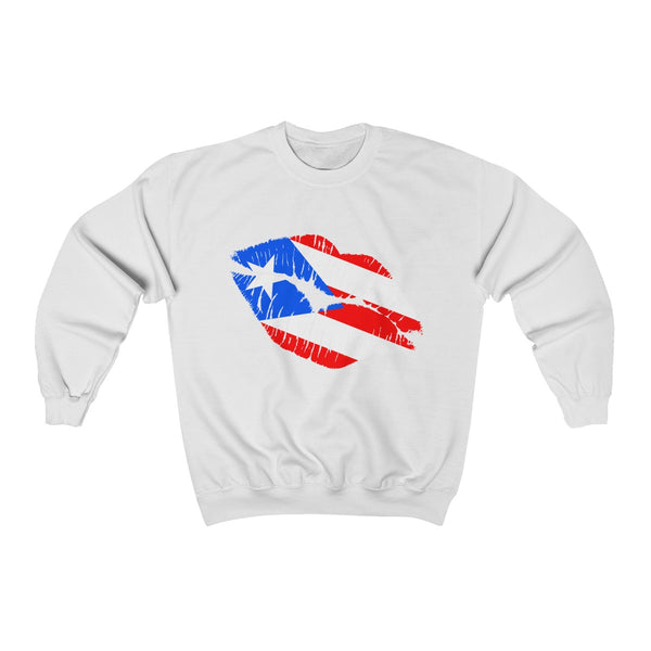 Puerto Rico Lip Service - Unisex Heavy Blend™ Crewneck Sweatshirt - Sweatshirt - Cocoalime Apparel 