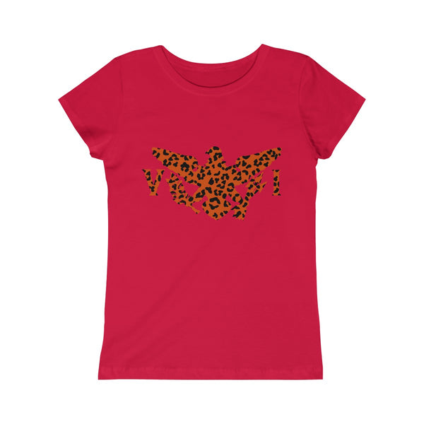 USVI Leopard - Girls Princess Tee - CocoaLime