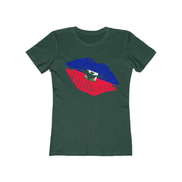 Haiti Lip Service - Women's Slim Fit Tee - T-Shirt - Cocoalime Apparel 