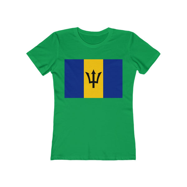 Barbados Flag - Women's Slim Fit Tee - T-Shirt - Cocoalime Apparel 