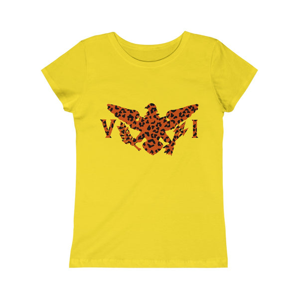 USVI Leopard - Girls Princess Tee - CocoaLime