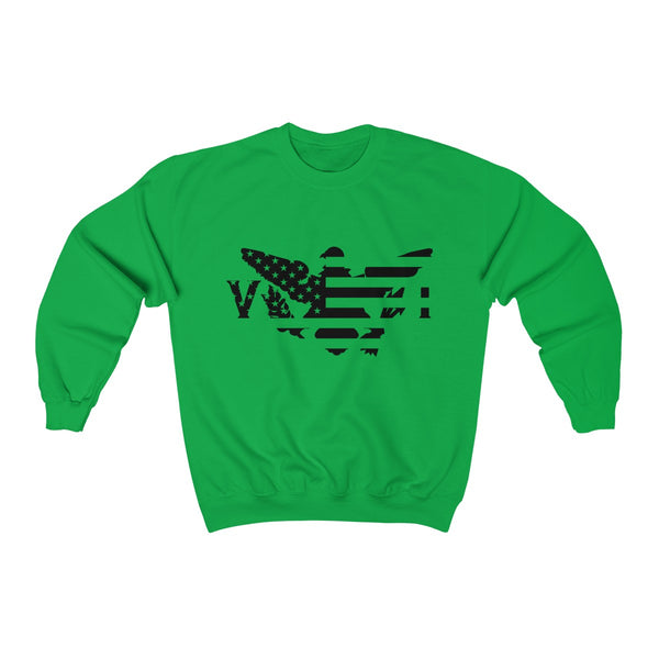 US x VI - Black - Unisex Heavy Blend™ Crewneck Sweatshirt - CocoaLime