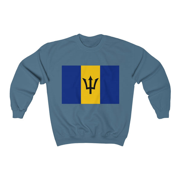 Barbados Flag - Unisex Heavy Blend™ Crewneck Sweatshirt - Sweatshirt - Cocoalime Apparel 