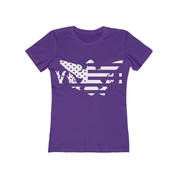 US x VI - White - Women's Slim Fit Tee - CocoaLime