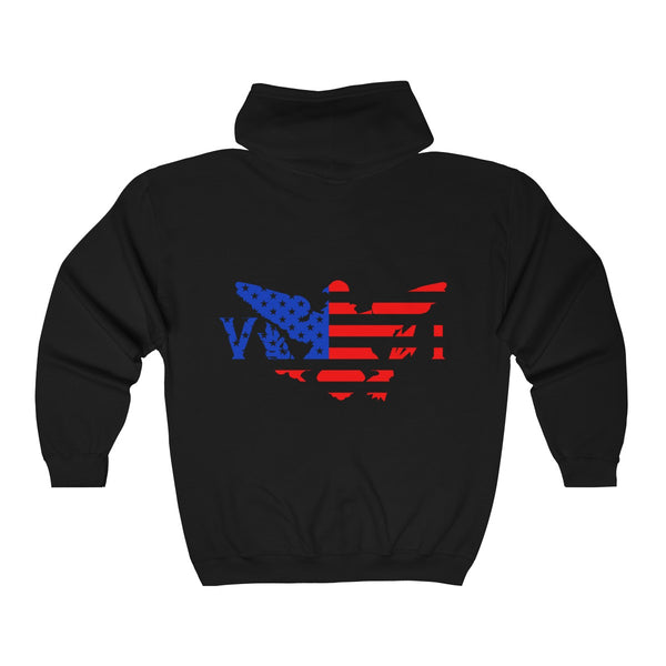 US x VI - Color - Unisex Heavy Blend™ Full Zip Hooded Sweatshirt - CocoaLime