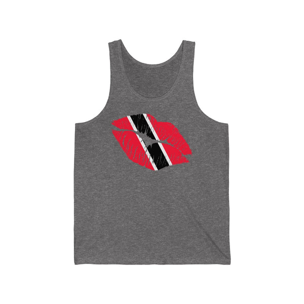 Trinidad & Tobago Lip Service - Unisex Jersey Tank - CocoaLime